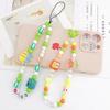 Mobile Phone Strap Chain Lanyards Women Girls Bohemia Pearl Rope for Phone Case Hanging Cord Colorful Soft Polymer Clay