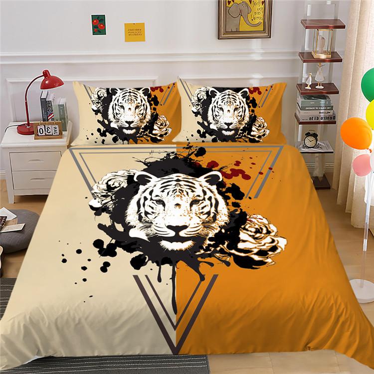 Animal Series Digital Printing Can Be Stylish Polyester Bedding Two Or Three-Piece Set