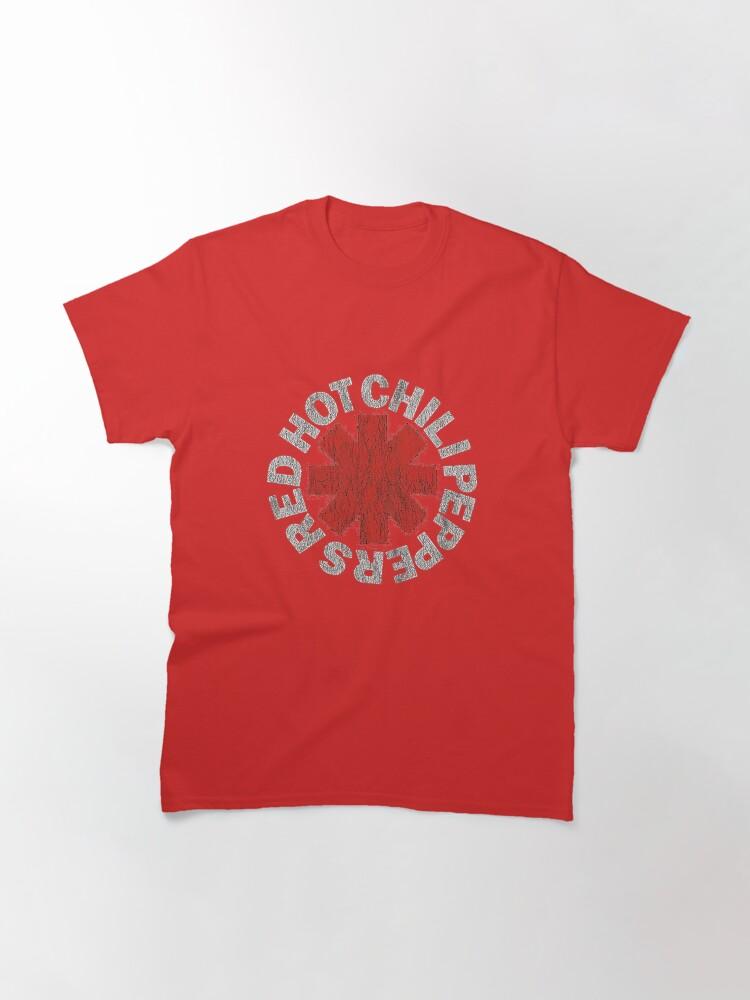 Red Hot Chili Peppers zwart rood heet Essentieel Klassiek T-shirt