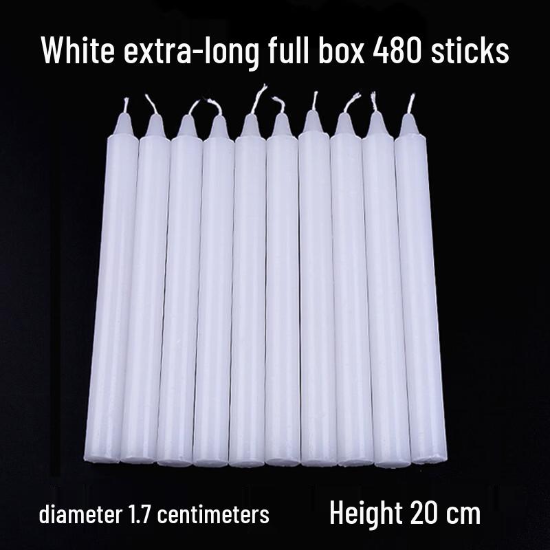 Handon White Extended Emergency Pillar Candles