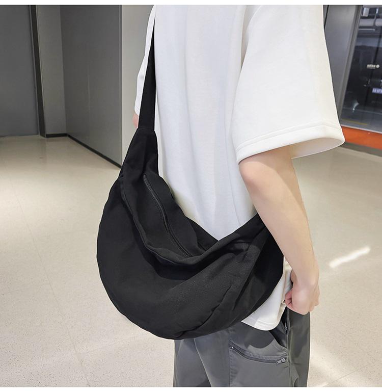 Korean Style Dumpling Bag: Unisex Large Capacity Crossbody for Students and Couples