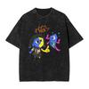 Dream BBQ ENA Men T Shirt Washed Fun Tees Short Sleeve Crew Neck T-Shirts Cotton Plus Size Tops