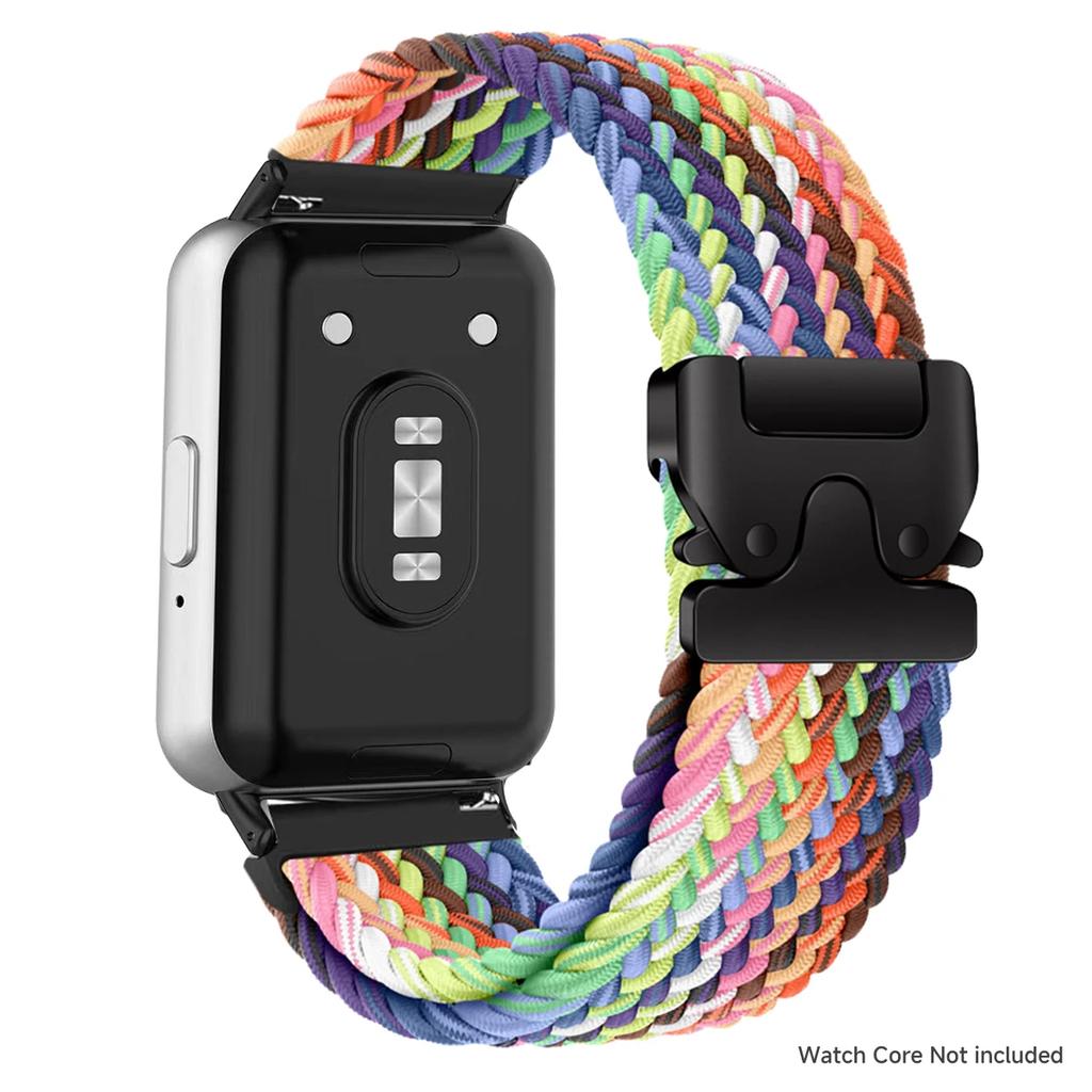 Nylonarmband für Samsung Galaxy Fit 3 Armband Verstellbares geflochtenes Solo-Loop Ersatzarmband für Samsung Fit 3 Uhrenarmband