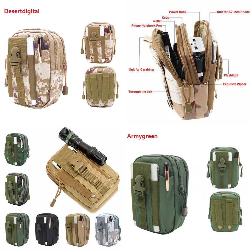 Multipurpose Tactical Nylon Molle Pouch Edc Utility Gadget Belt Waist Tool Bags
