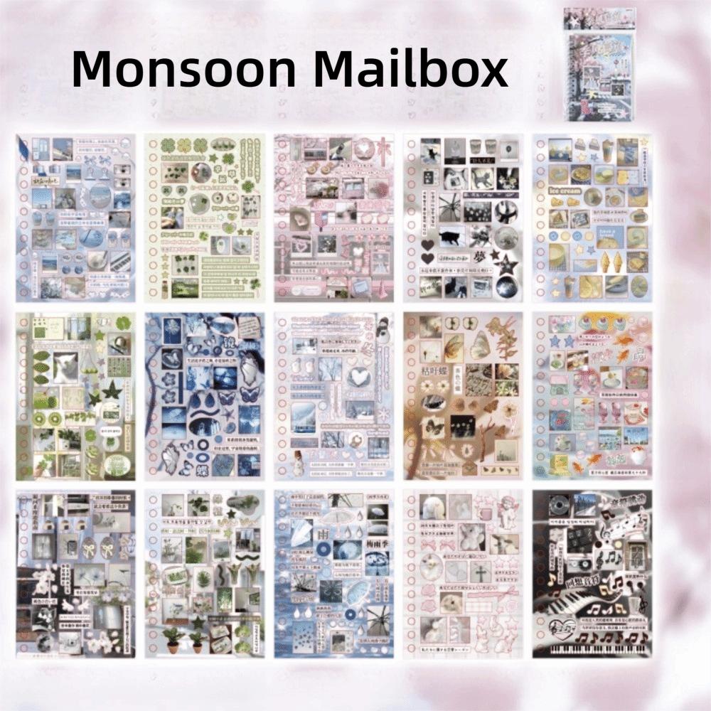 Collage Material 3D Sticker Book Cartoon Style Diary Sticker Phone Case Decoration