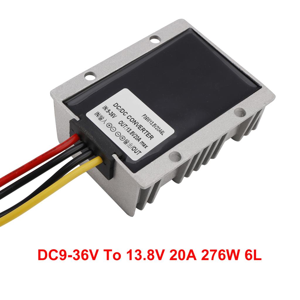 DC 9-36V Converter To DC 13.8V 20A Boost Buck Power Module Voltage Regulator
