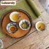 1 Stück Handgefertigte Konische Tasse Antike Pflanzenasche Porzellan Teetasse Reise Keramik Teeschale Anti-Verbrühungs Retro Meditationsbecher Teeset 70ml