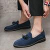Men's Suede Leather Loafers Elegantes Casual Footwear Outdoor Handmade Mens Slip On Flats Driving Shoes Soft Sole Business Shoes