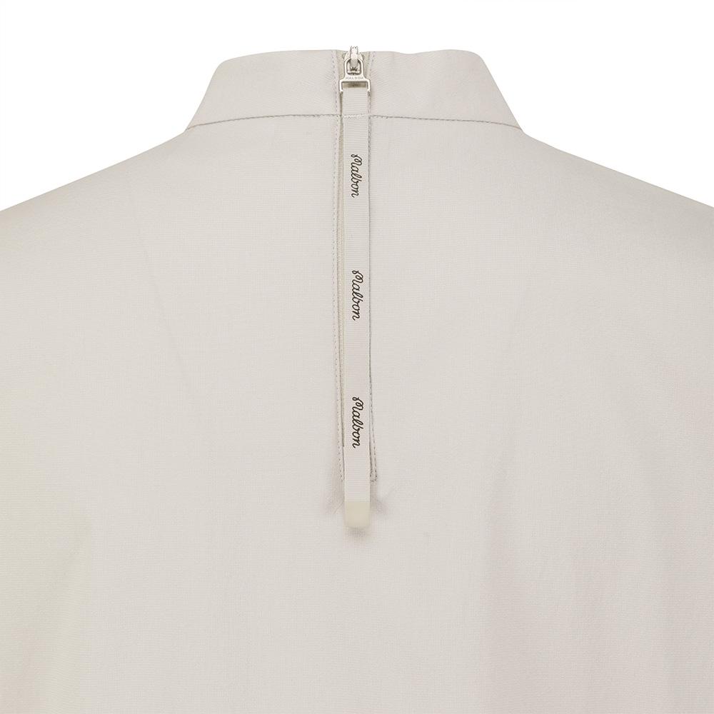 MALBON GOLF Cap Sleeve Mock Neck Pocket Piste Beige (Woman)