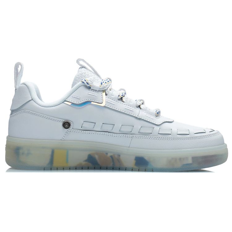 Li Ning CF Su Series Wu Xing Classic Casual Low-Top Skate Shoes Men Sneakers White AGCP289-16