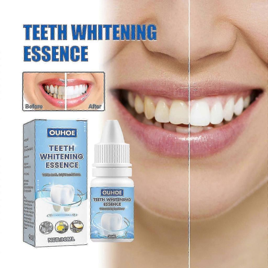 OUHOE Teeth Whitening Essence Teeth Cleaning Care Removes Dental Plaque Smoke Stains Bad Breath Oral