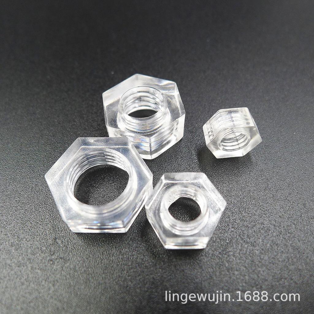 Transparent Acrylic Phillips Plastic Screws and Nuts - Free Shipping