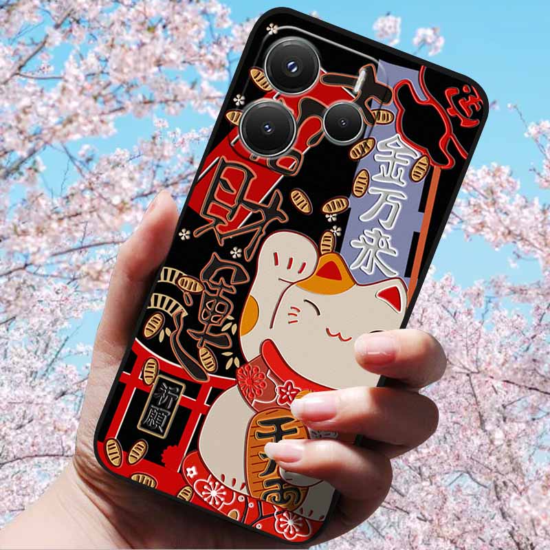 For Xiaomi Redmi Note 14 5G 4G Cases 3D Relief Embossed Retro Soft Silicone Covers For Redmi Note 14 5G Global Version 3D Cases