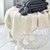 Ins Waffle Weave Bed Blanket Nordic Plush Blanket Cozy Leisure Blanket  Winter