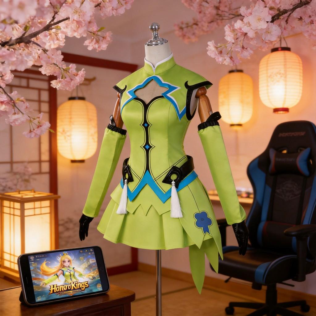 Honor Of Kings Lady Sun Polyester Cosplay Outfit For Anime Role Play And Costume Parties