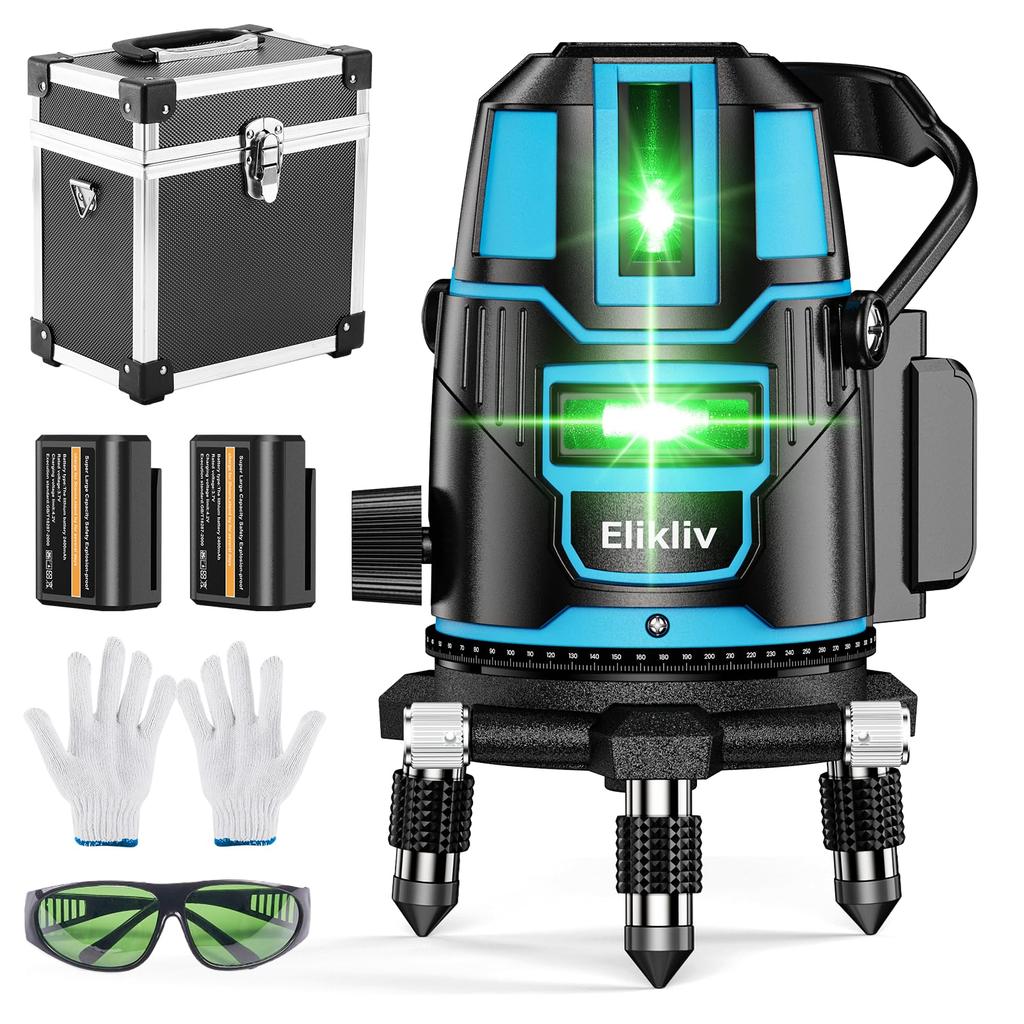 New for Elikliv Laser Green Rotating Large Square Fine DIY Laser Automatic High High Light Ceiling Ground Large Capacity with Model B5 2025 Level,