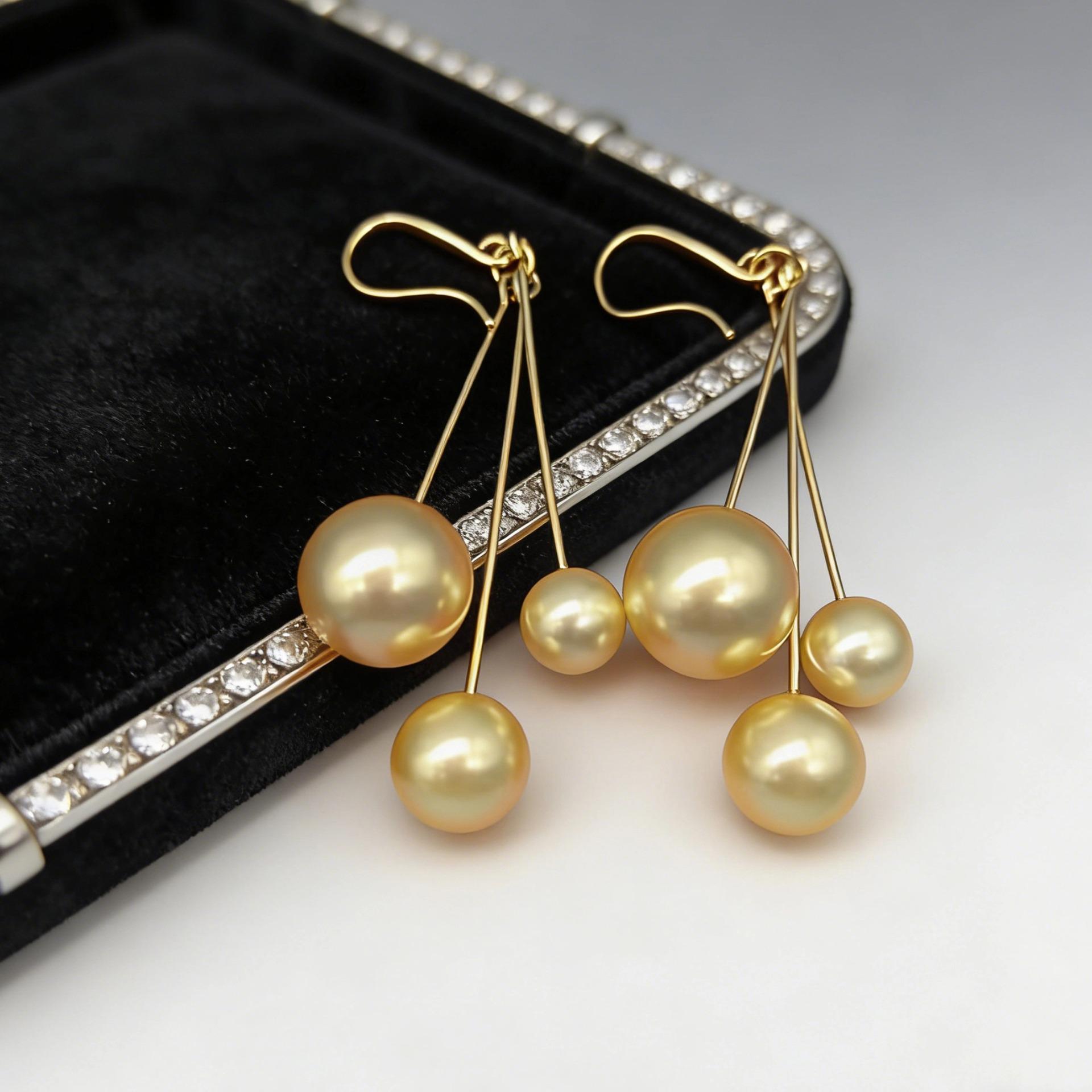 New Versatile Tassel Pearl Earrings for Women - Light Luxury, Gentle Style, Retro Design.