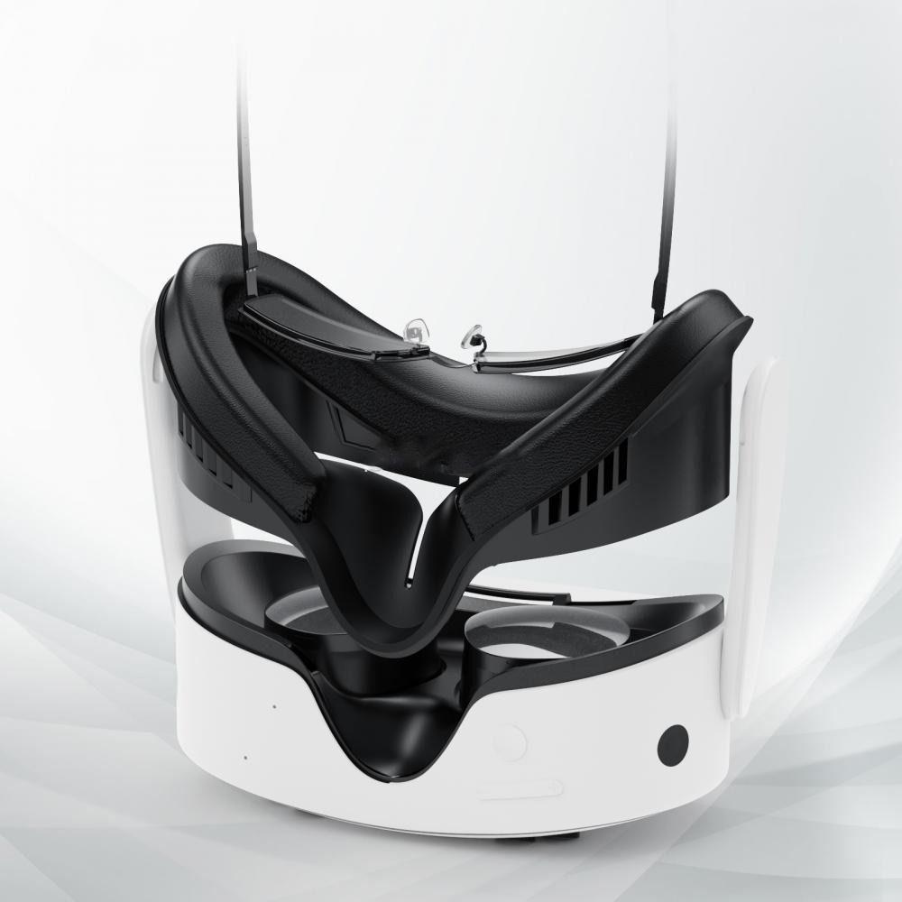 PU Leather Face Mask 3-in-1 Facial Interface Bracket Replacement Kit for Meta Quest 3S