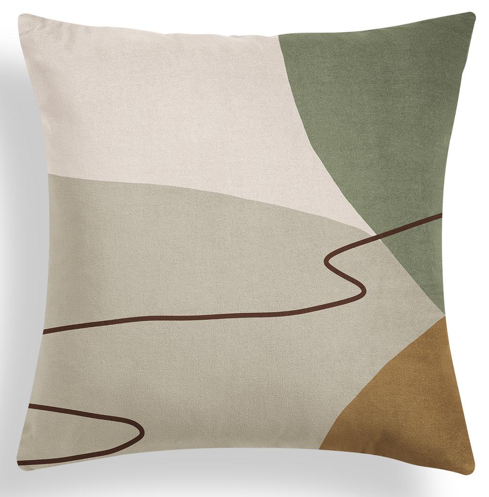 Nordic Geometric Green Pillow Cover Summer Plant Sofa Pillow Cover Cushion Cover Premium Durable Quality Useful