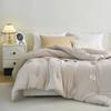 Skin Friendly Delicate Jacquard Fabric Comforter Fluffy Breathable Soy Fiber Protein Quilt Hotel Home Solid Color Decal Doona