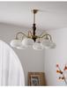 Wabi-Sabi Vintage Solid Wood Chandelier for Dining, Study, and Bedroom