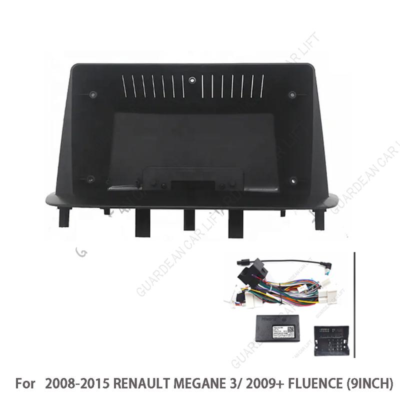 For RENAULT Megane 3 Fluence 2008-2016 9 Inch Car Radio Fascia Android Frame Head Unit Panel Dashboard Original Cable Canbus