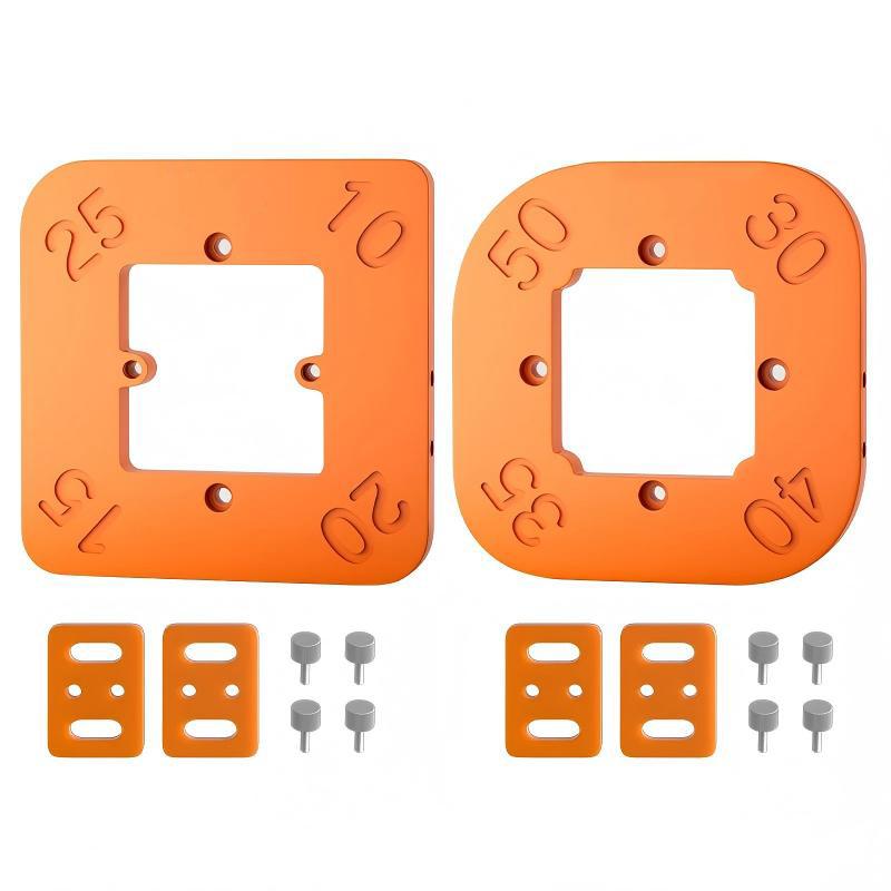 

2 шт. Деревянная панель R10-R50 Быстрозажимные приспособления Фрезерный стол Фреза Шаблон Угол дуги Угловой шаблон Деревообработка Фрезер Шаблоны радиуса углов Приспособление жёлтый