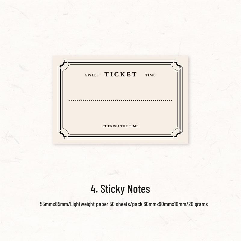 Retro Twilight Sticky Notes Book: 50 Sheets for Journaling & Decorations