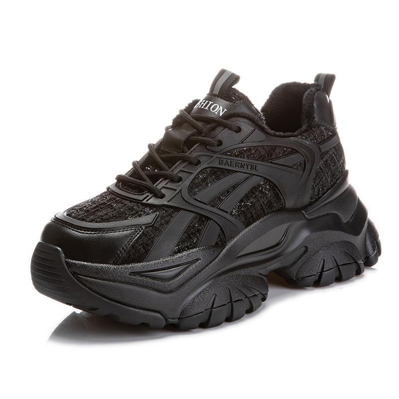 Leather Daddy Shoes 2025 Spring New Women's Thick-soled Velvet Single Shoes Casual Sports Versatile Flat-soled Women's Shoes Trend