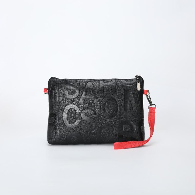 Hot-selling women's envelope clutch bag, new letter-embossed soft fabric