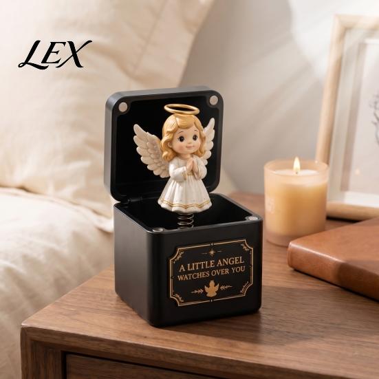 Christmas Pop Up Gift Box 3D Printed Pop-Up Magic with Spring Action, Xmas Elements/Angel/Star Creative Stocking Stuffers Ornaments, Festive