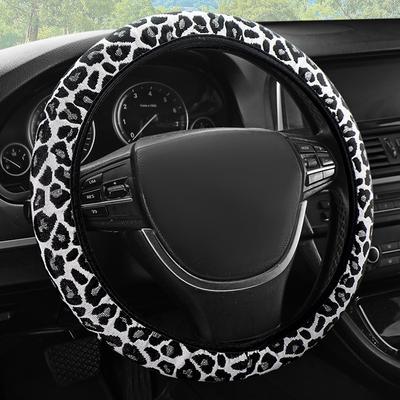Elastic Stretch Steering Wheel Cover Without Inner Ring Fits 14.5-15in Steering Wheels, Breathable Linen,  Odorless, Easy Carry
