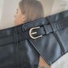 Fashion Elastic Corset Women Wide Belt Sexy Slimming Body Waistband Black PU Leather Belts Shirt Dress Decoration Girdle Strap