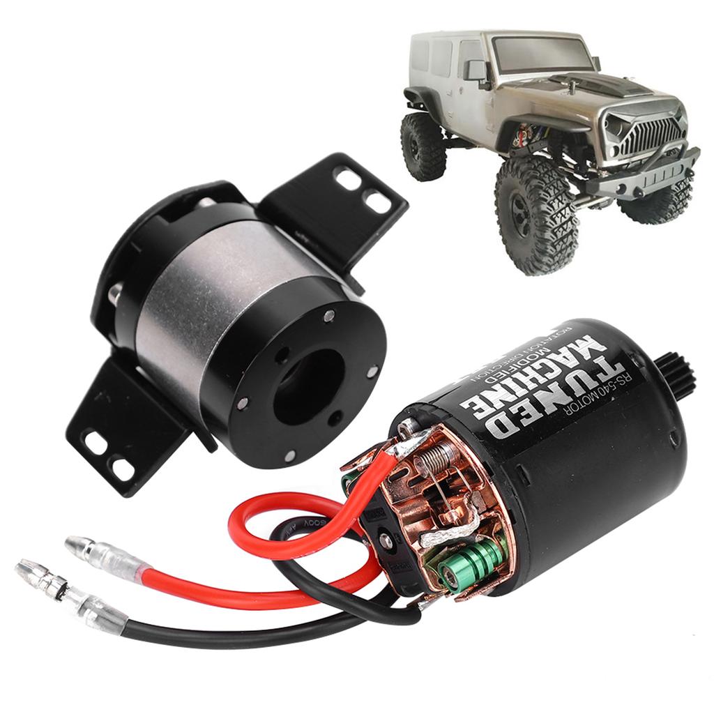 1:5 Ratio Gearbox Transmission Box 540 Brushed 55T Motor Fit for SCX10 1 10 RC Car