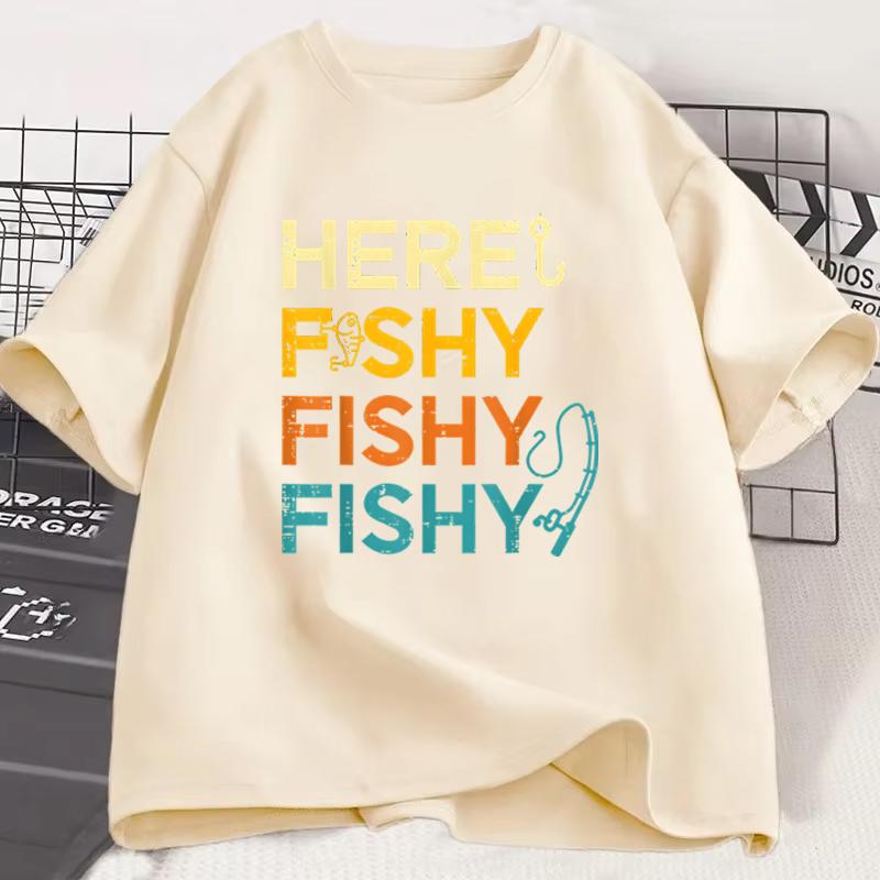 Fun Cat Graphic Tshirts Humor Short Sleeve Tee Shirt for Unisex Unisex Vintage Fishing New Crew Neck Tshirts Funny Kitten Tshirt