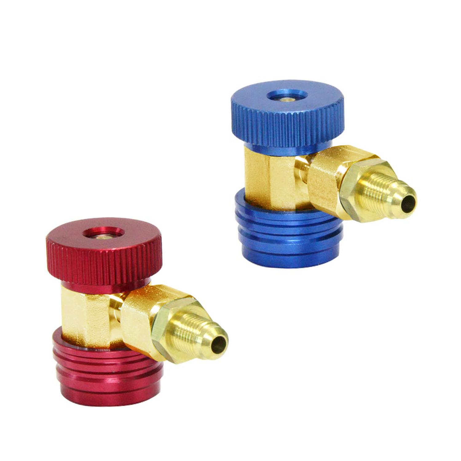 R134A High Low Auto Car Quick Coupler Connector Brass Adapters Car Air Conditioning Refrigerant Adjustable AC Manifold Gauge