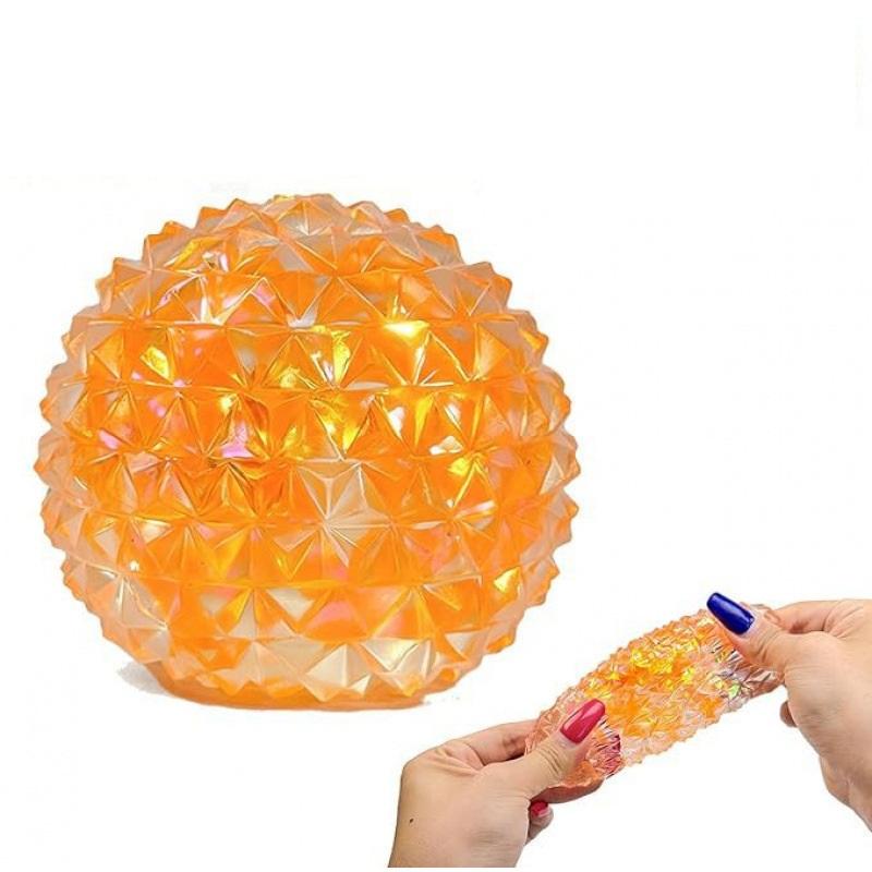 Bolas Sensoriales Silenciosas para Fidget y Estrés Multicolores Textura de Hielo Juguete para Apretar para Alivio del Estrés en el Aula Escolar