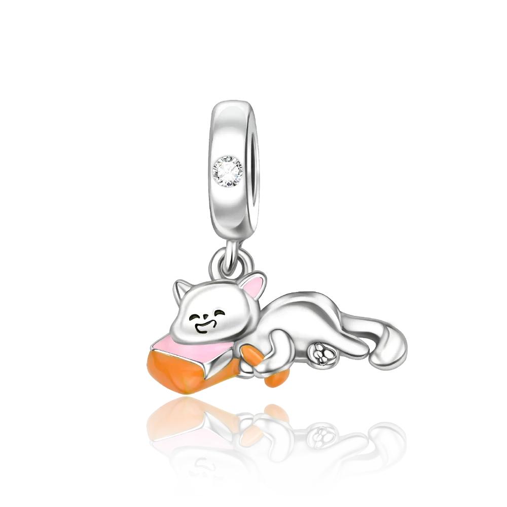 Copper Teacup Cat Lovely Paw House Pet Pendant Charm Bead Charms Bead Charms Compatible With Authentic Bracelets Fine Do It Yourself Birthday Jeweller