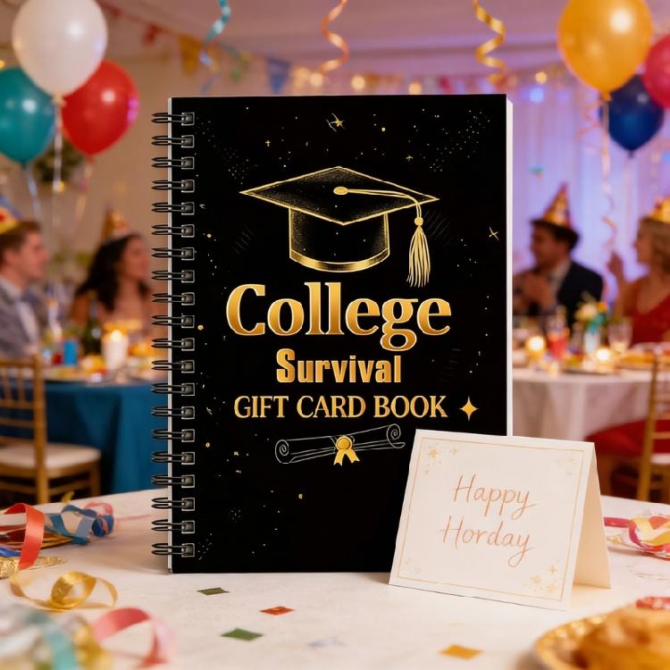 Portable Paper Card Collection Album With Multiple Slots 13x18cm Twin Coil Binding Card Holder For Graduates Students