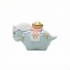 Horse Figurine with Wealth Bag Decorative Resin Cartoon Tabletop Decor for