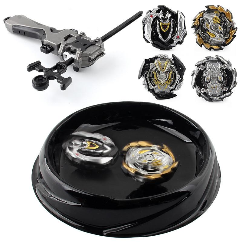 Xd168-30b Limited Edition Black Warrior Alloy Spinning Top Duel Set For Kids