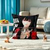 K-Kakegurui ANIME Pillow Case Square Double-Sided Sofa Cushion Cover Bedroom Bedside Pillow