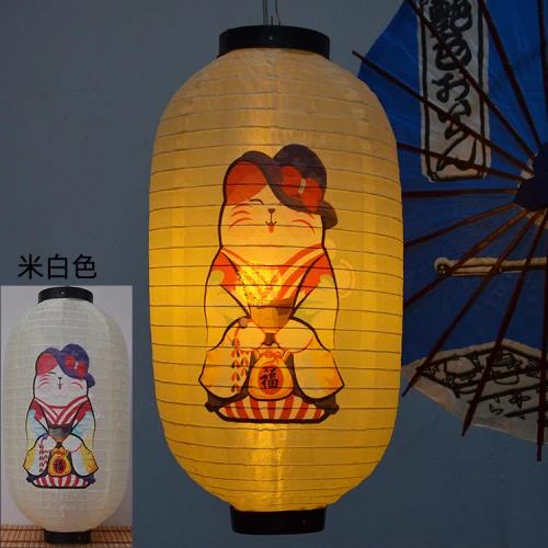 Japanese-style Lucky Cat Waterproof Lanterns Sake Izakaya Sushi Lamian Noodles Cuisine Restaurant Advertising Holiday Decorative
