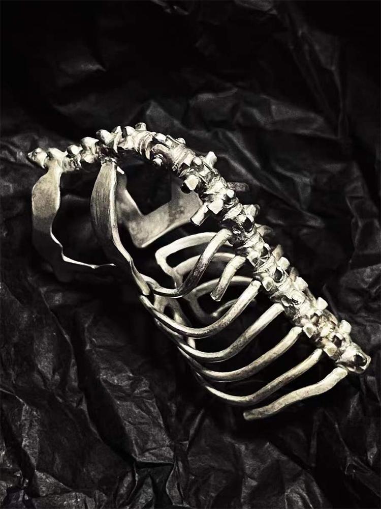 New Spine Bone Ring New Gothic Style Men's And Women's Jewelry Party Gift