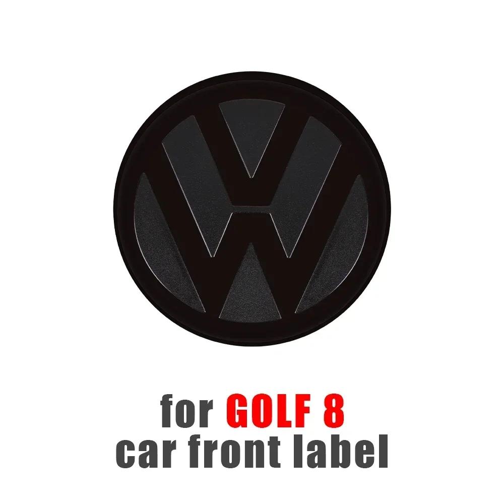 T23-Chrome Car Front Radiator Grille Replacement Emblem Rear Trunk Lid Badge Auto For Volkswagen Golf 7 7.5 Golf 8 Passat Polo 2021