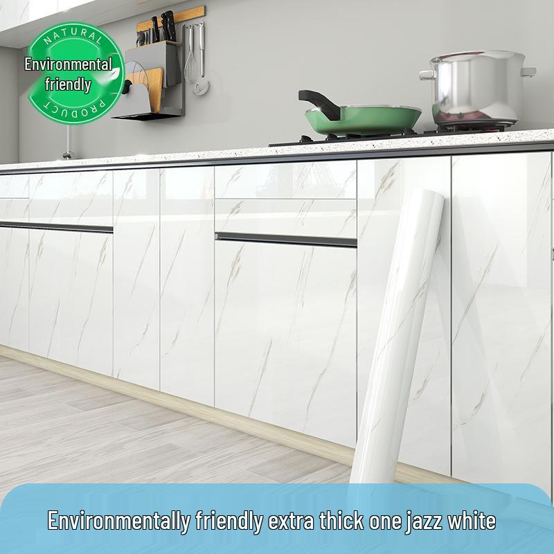 Waterproof Marble-Style Self-Adhesive Kitchen Sticker for Cabinets and Furniture