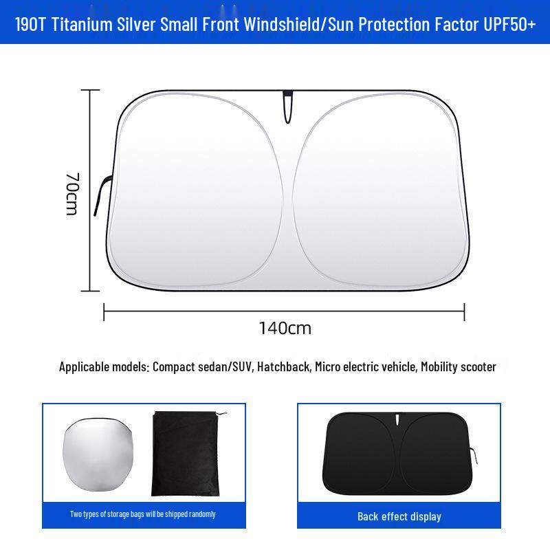 Car Windshield Sunshade: Heat Insulation & UV Protection Curtain