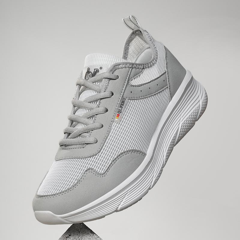 Herren-Laufschuhe, atmungsaktiv, Sport-Sneaker zum Schnüren, bequem, lässig, Wanderschuhe, Sportschuhe für das Training