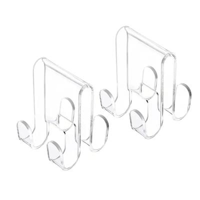 Acrylic Shower Door Mounts Convenient Bathroom Storage Rack Bathrobe Hanger Hook X3UC