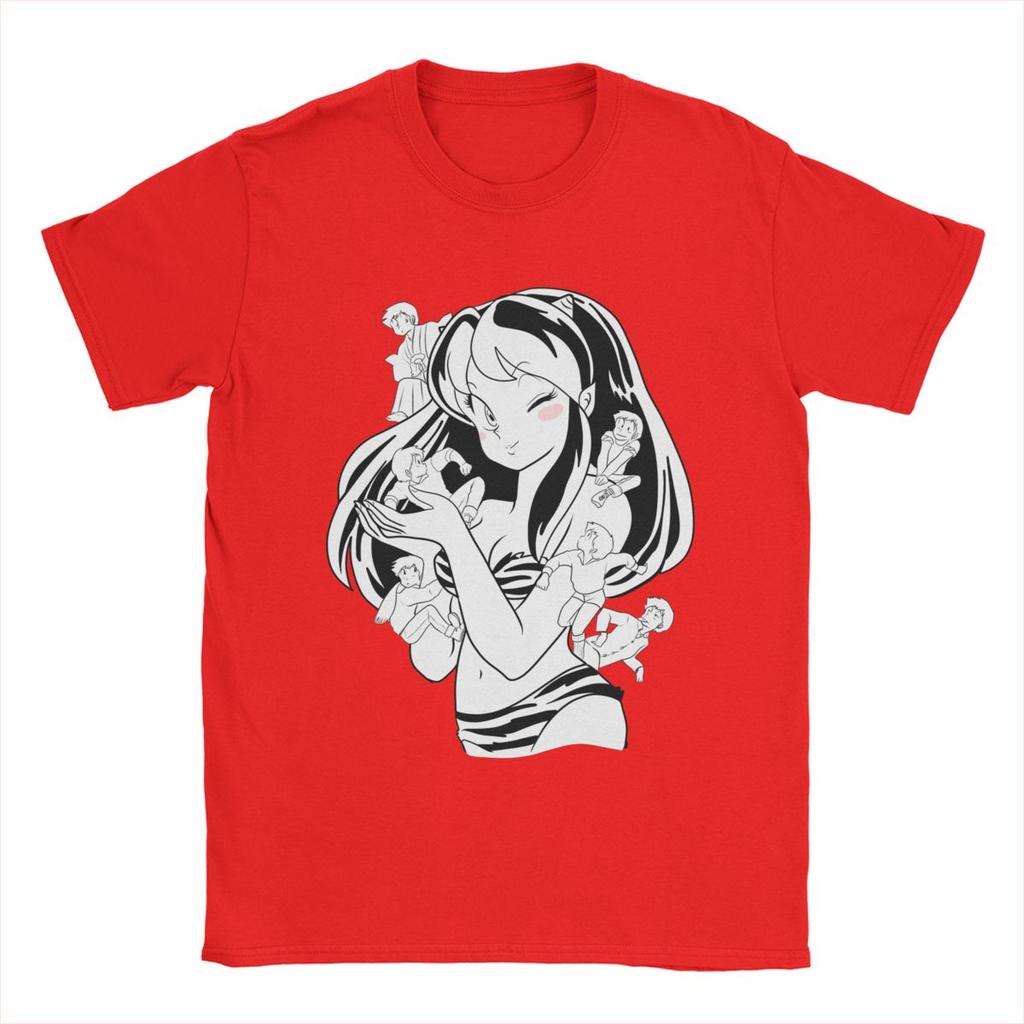 Pánská trička Urusei Yatsura Lum Anime 100% bavlna oblečení Novinka s krátkým rukávem kulatý výstřih trička Narozeninový dárek tričko